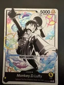 One Piece Monkey D Luffy ST29-001 Alt Art Leader Card Egghead Deck English - Image 2