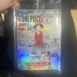 One Piece Monkey.D.Luffy US College Basketball Promo Card PRESALE Rutgers SGA - Image 1