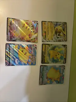 Pikachu Card Lot x5 Near Mint + 1 MP Pikachu EX - Image 1