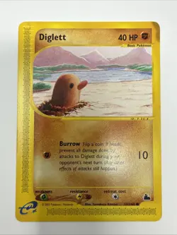 Pokemon Diglett Skyridge E-Series 50/144, Regular Card 2003 HP - Image 1
