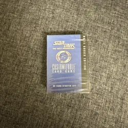 STAR TREK: The Next Generation CCG CUSTOMIZABLE CARD GAME 60 WB CARD STARTER SET - Image 1
