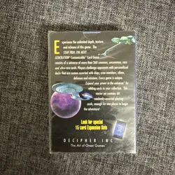 STAR TREK: The Next Generation CCG CUSTOMIZABLE CARD GAME 60 WB CARD STARTER SET - Image 3