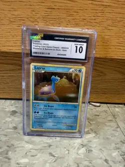 GEM 10 Lapras 008/034 Trading Card Game Classic Holo - Image 1