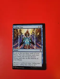 MTG Commander 2018 C Telling Time Misprint, Miscut, Error - Image 1