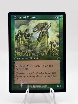 Priest of Titania 428 Retro Foil Modern Horizons 3 MH3 MTG NM - Image 1