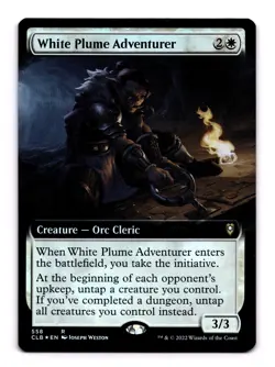 White Plume Adventurer (Extended Art) 558 Battle for Baldur's Gate R Foil NM - Image 1