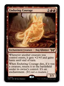 Enduring Courage - 133 DSK: Duskmourn: House of Horror R Normal NM - Image 1