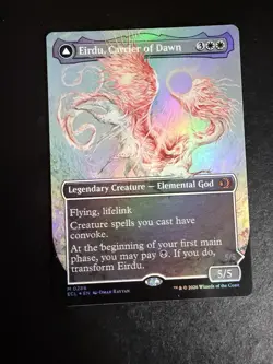 MtG - NM -,BORDERLESS - FOIL - Eirdu, Carrier of Dawn / Isilu - Lorwyn Eclipsed - Image 1