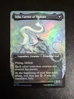 MtG - NM -,BORDERLESS - FOIL - Eirdu, Carrier of Dawn / Isilu - Lorwyn Eclipsed - Image 2