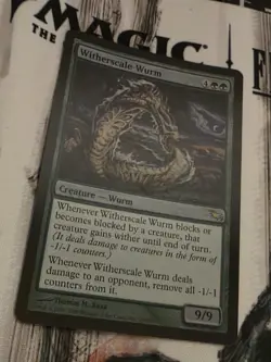 MTG - Witherscale Wurm - FOIL - Shadowmoor Lp - Image 2