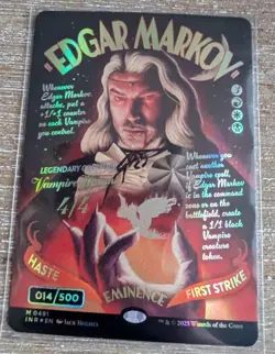 Edgar Markov Showcase Serialized Double Rainbow Foil Innistrad Remastered - MTG - Image 1