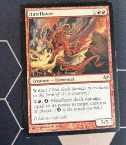 1x Hateflayer Light Play, English Eventide MTG Magic - Image 1