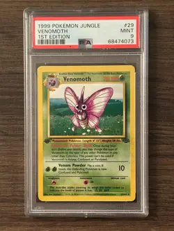 POKEMON JUNGLE VENOMOTH NON HOLO 29/64 PSA 9 MINT # 68474073 - Image 1