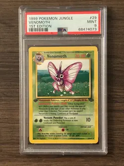 POKEMON JUNGLE VENOMOTH NON HOLO 29/64 PSA 9 MINT # 68474073 - Image 2