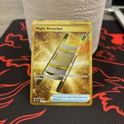 Pokemon Surging Sparks 251/191 NIGHT STRETCHER Secret Gold Hyper Rare - Image 1