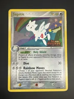 Togetic 14/109 EX Team Rocket Returns Reverse Holo Stamped 2004 Pokemon LP/NM - Image 1