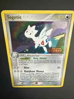Togetic 14/109 EX Team Rocket Returns Reverse Holo Stamped 2004 Pokemon LP/NM - Image 3