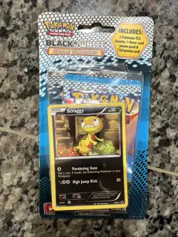 Pokemon TCG Black &White Noble Victories Sealed Scraggy W 2 Booster Packs #2 - Image 1