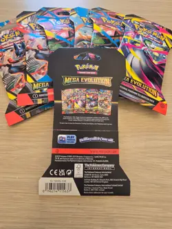 Pokemon TCG Mega Evolution Sleeved Booster (1 Random) - New Sealed - Image 2