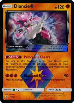 Pokemon DIANCIE Prism Star 74/131 Holo (Forbidden Light) NM/Near Mint - Image 1