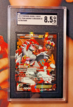 Team Magma's Groudon Ex SGC 8.5 Pokemon XY Double Crisis #15 - Image 1