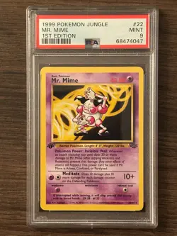 POKEMON JUNGLE MR. MINE NON HOLO 22/64 PSA 9 MINT # 68474047 - Image 1