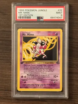 POKEMON JUNGLE MR. MINE NON HOLO 22/64 PSA 9 MINT # 68474047 - Image 2