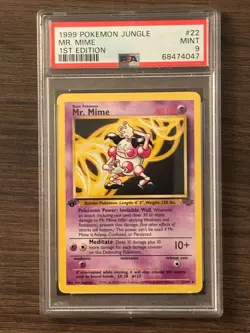 POKEMON JUNGLE MR. MINE NON HOLO 22/64 PSA 9 MINT # 68474047 - Image 3