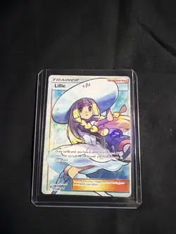 Pokemon TCG Sun & Moon Base Set Full Art Holo Rare Trainer Lillie 147/149 - Image 1