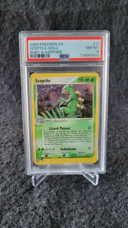 Pokemon TCG Sceptile Holo EX Ruby & Sapphire #11/109 2003 PSA 8 English - Image 1