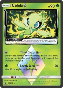 Pokemon CELEBI Prism Star 19/214 Holo (Lost Thunder) NM/Near Mint - Image 1
