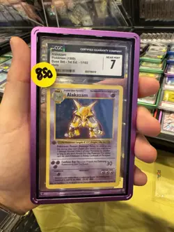 Alakazam 1st edition # 1/102Base Set Pokemon TCG English 1999 PSA 💎CGC 7 NM💎 - Image 1