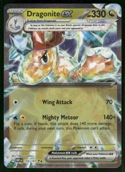 Dragonite ex 159/197 Double Rare Holo NM Pokemon SV03: Obsidian Flames - Image 1
