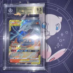 Pokemon TCG Beckett 9.5 Graded Reshiram & Charizard GX Tag Team 20/214 - Image 1