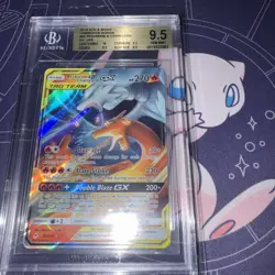 Pokemon TCG Beckett 9.5 Graded Reshiram & Charizard GX Tag Team 20/214 - Image 2