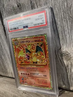 Pokemon PSA 10 Gem Mint Japanese 25th Anniversary Charizard Holo 001/025 - Image 2