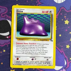 Pokemon TCG Ditto Fossil Set Non-Holo Rare #18/62 LP-NM - Image 1