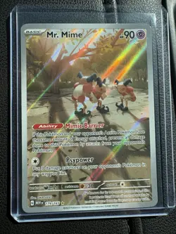 2023 POKEMON MEW EN-151 ILLUSTRATION RARE MR. MIME #179/165 NM - Image 1