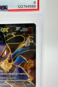 2014 Pokemon XY Furious Fists Lucario EX #107 | FULL ART | PSA 8 NM-MT - Image 3