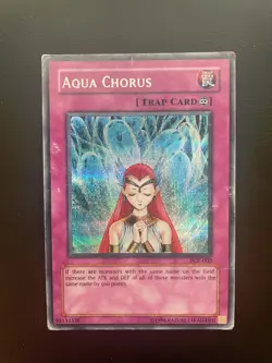 Yugioh Aqua Chorus Prismatic Secret Rare PCK-002 Unlimited Edition Damaged - Image 1
