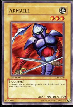 Yugioh LOB-A079 Armaill Common 1st Edition Normal - Image 1
