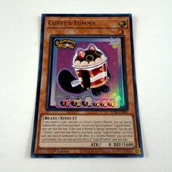 Yu-Gi-Oh! Cupsy☆Yummy JUSH-EN016 Justice Hunters 1st Edition NM M Minor Curling - Image 1