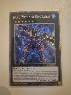 Yugioh RA04-EN290 - D/D/D Wave High King Caesar - Platinum Secret Rare - Image 1