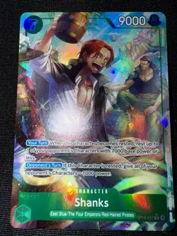 One Piece CCG Shanks OP14-027 Alt Art R The Azure Sea's Seven English NM - Image 1