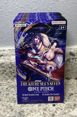 One Piece TCG - OP14 The Azure Sea's Seven (x10) Sleeved Booster Packs. - Image 1