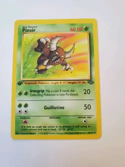 Pinsir 25/64 Jungle 1st Edition Non-Holo Rare Pokemon Card NM - Image 1