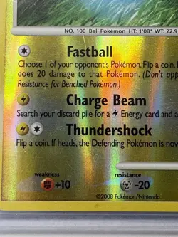 Pokemon TCG Voltorb SH3 / VLP Card StormFront Shiny Reverse ￼Holo - Image 4