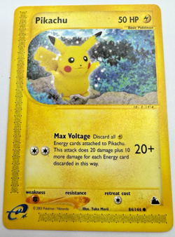Pokemon Pikachu 84/144 Non Holo 2003 Trading Card Lightly Played TCG Vintage - Image 1
