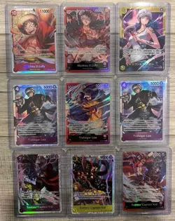 One piece TCG 23 Card Lot [SEC/SR/Leader] English/Japanese - Image 1