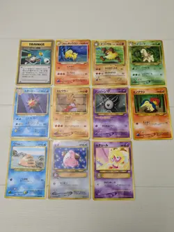 Pokemon TCG card lot of 11 Japanese cards 1996. Vintage Pokemon. Pocket Monsters - Image 1